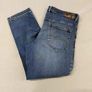 Buffalo Jackson Mens Jeans 38x32 Jackson Straight Stretch Denim Blue Casual